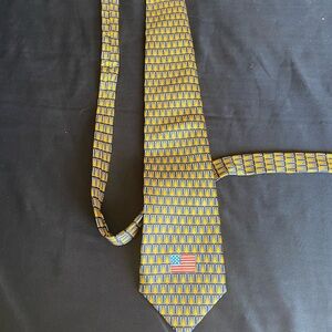 Stylish Yellow and Blue Men's Tie